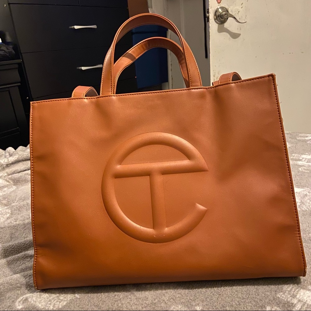 Telfar medium Tan shopper bag